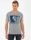 Gri Melanj Slim Fit Bisiklet Yaka Tişört