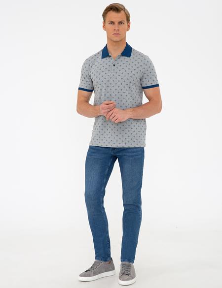 Gri Melanj Slim Fit Polo Yaka T-Shirt - 50242066035