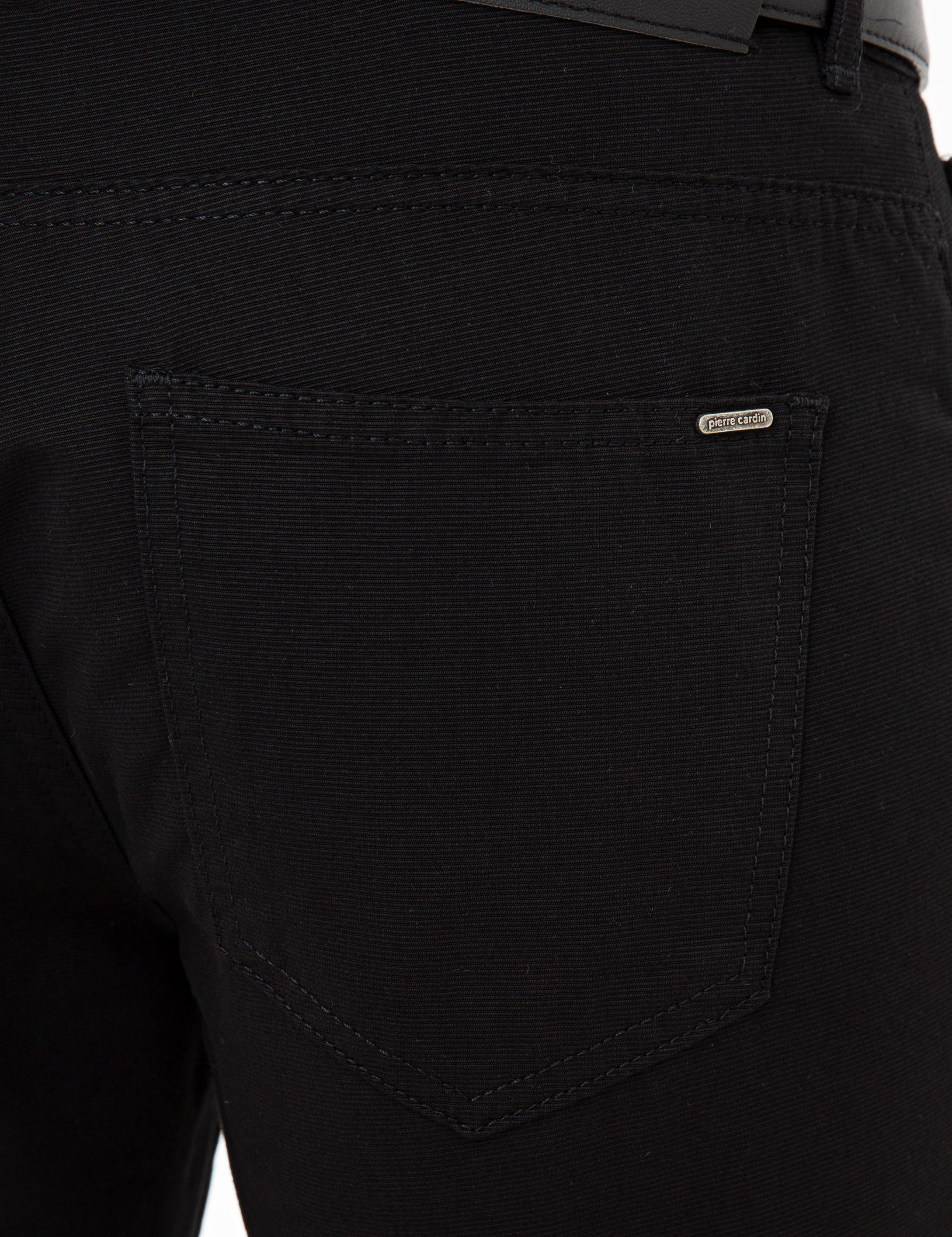 Siyah Slim Fit Kanvas Pantolon