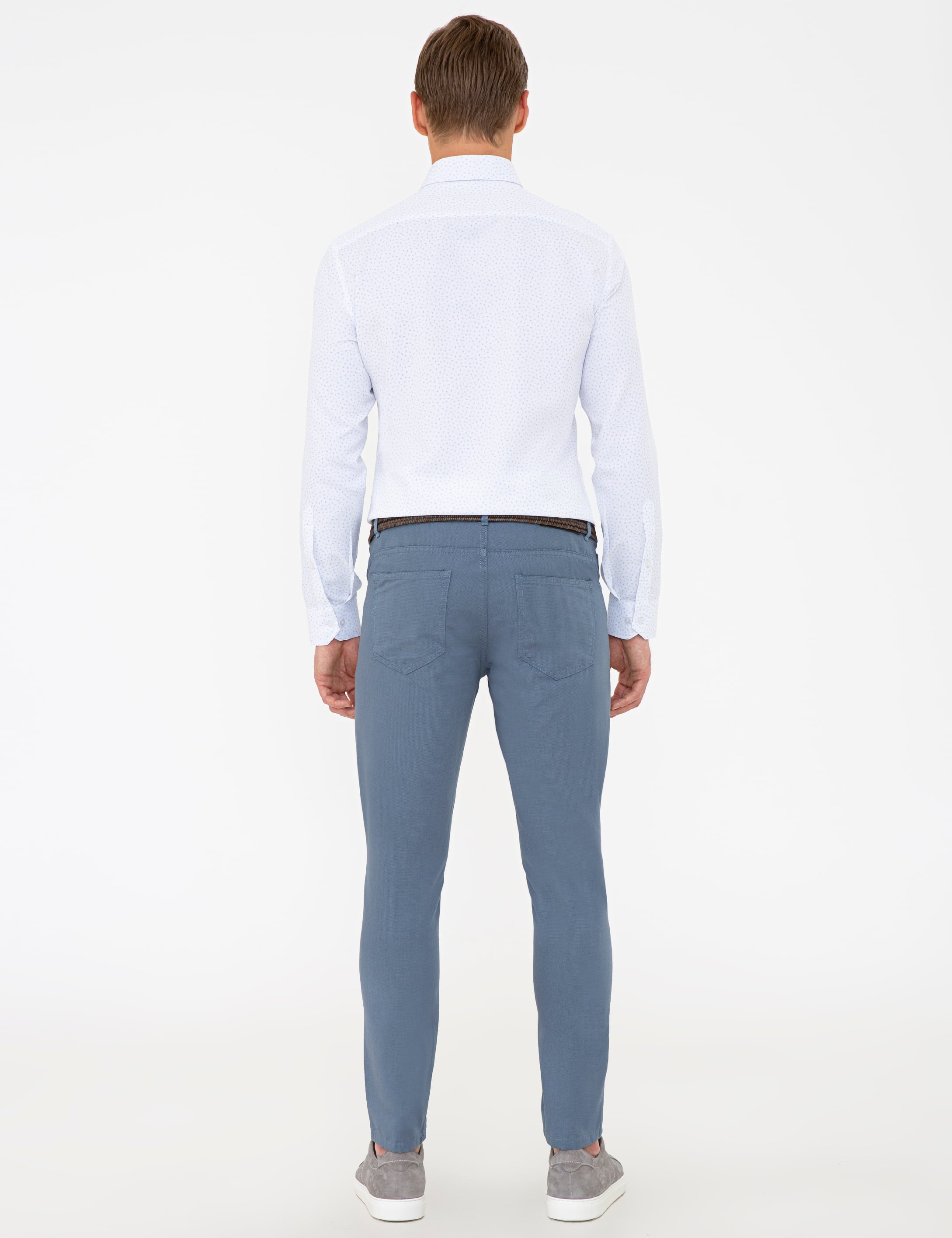 Saks Slim Fit Kanvas Pantolon - Image 3