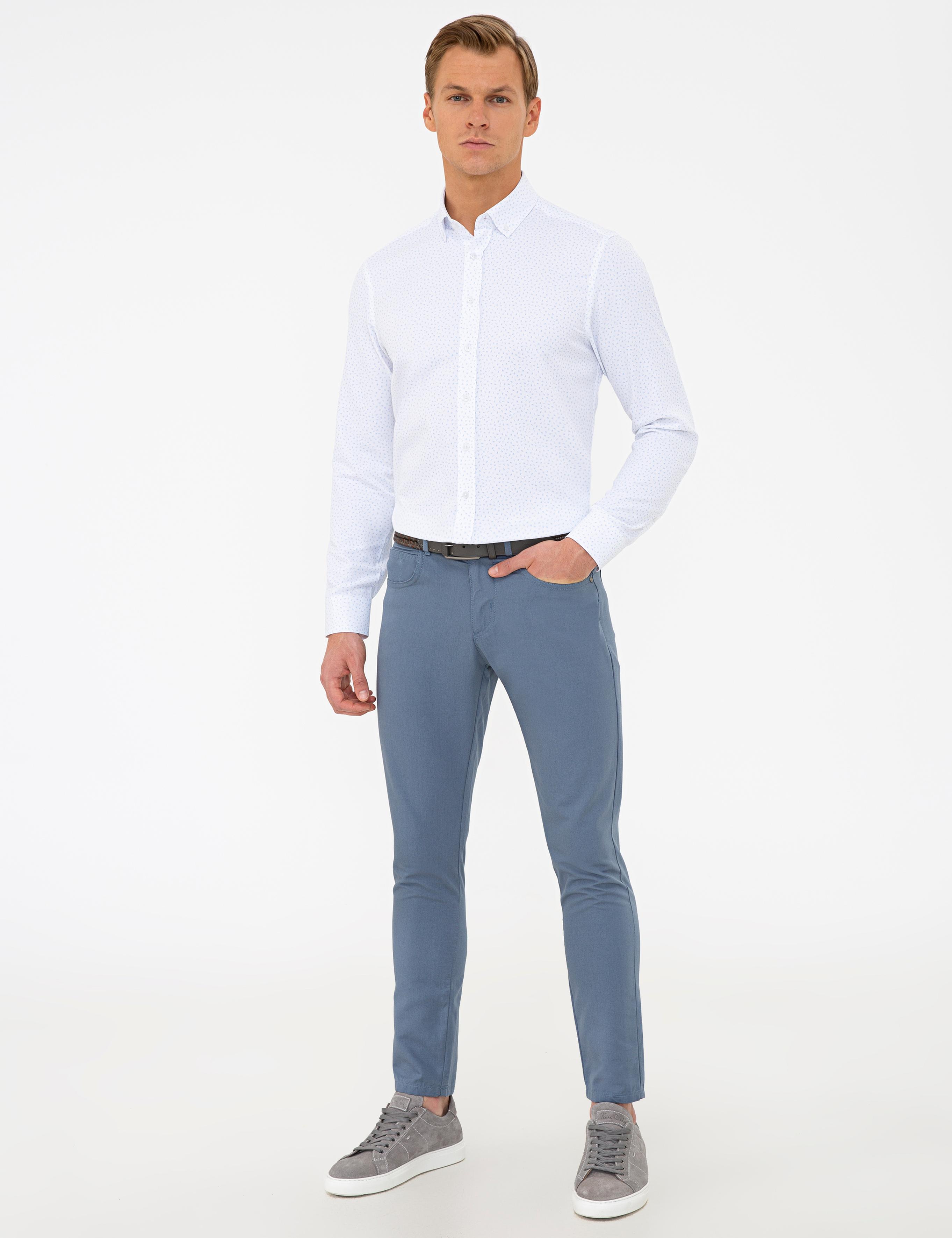 Saks Slim Fit Kanvas Pantolon