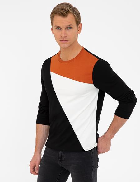 Siyah Slim Fit Sweatshirt - 50233270073