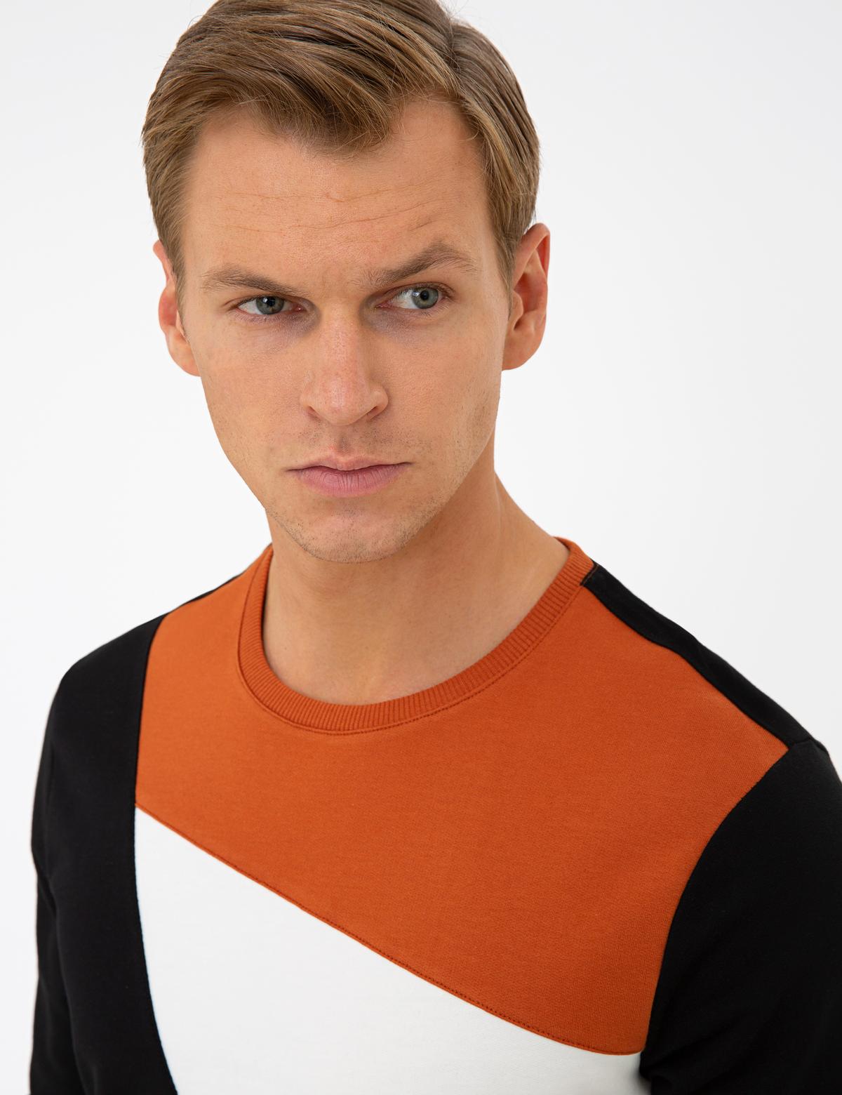 Siyah Slim Fit Sweatshirt - 50233270073