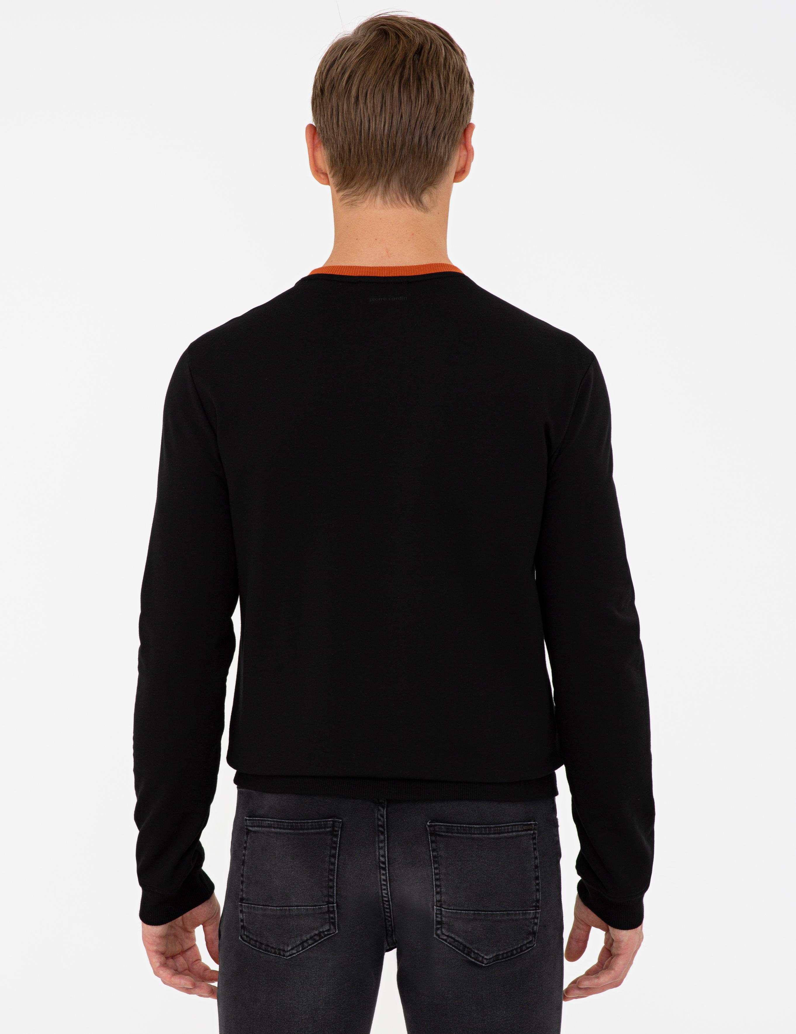 Siyah Slim Fit Sweatshirt