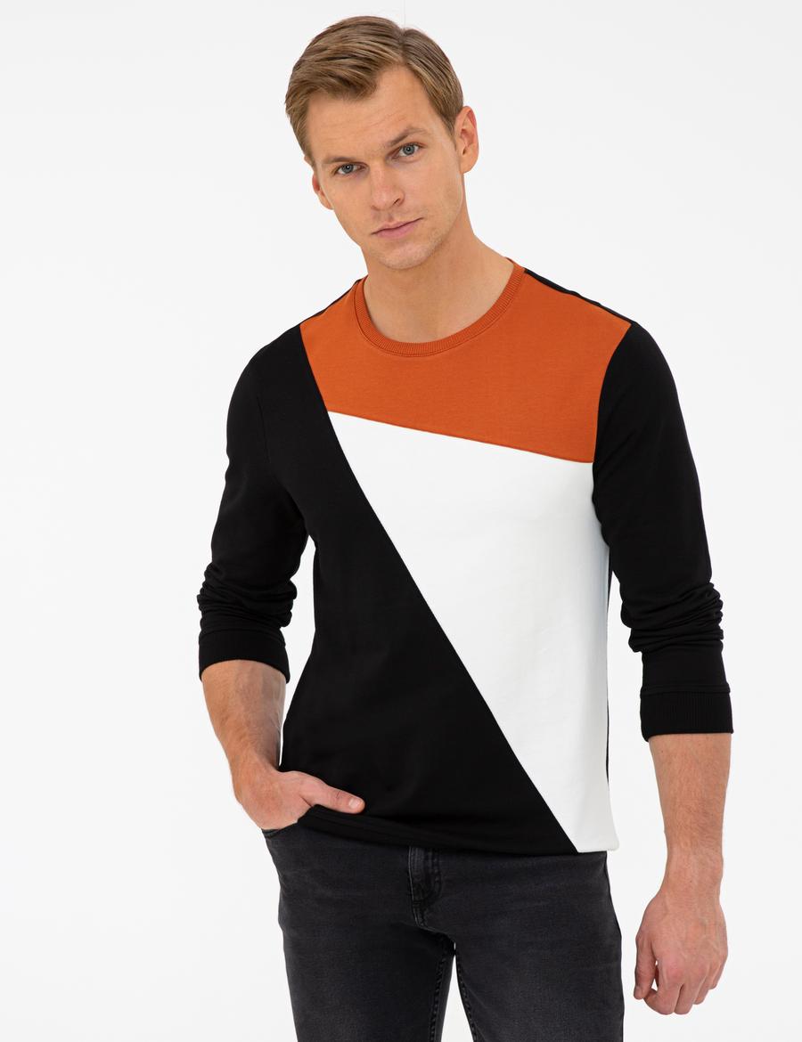 Siyah Slim Fit Sweatshirt