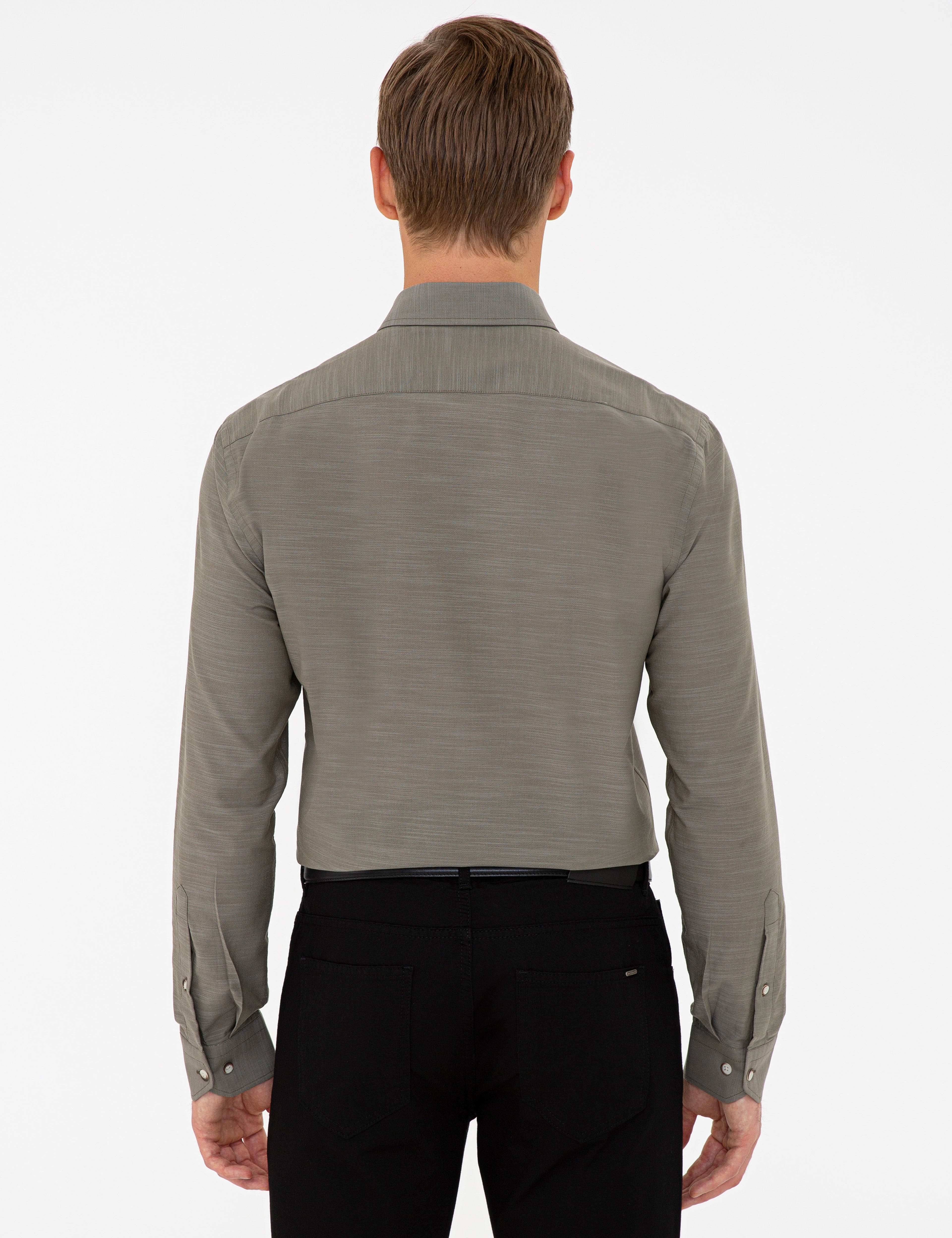 Haki Slim Fit Gömlek