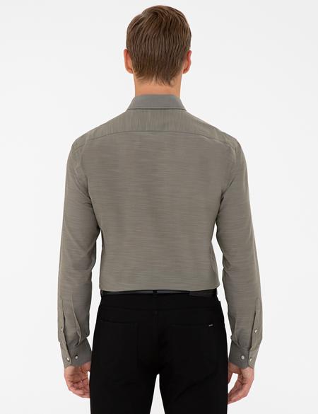 Haki Slim Fit Gömlek - 50236034043