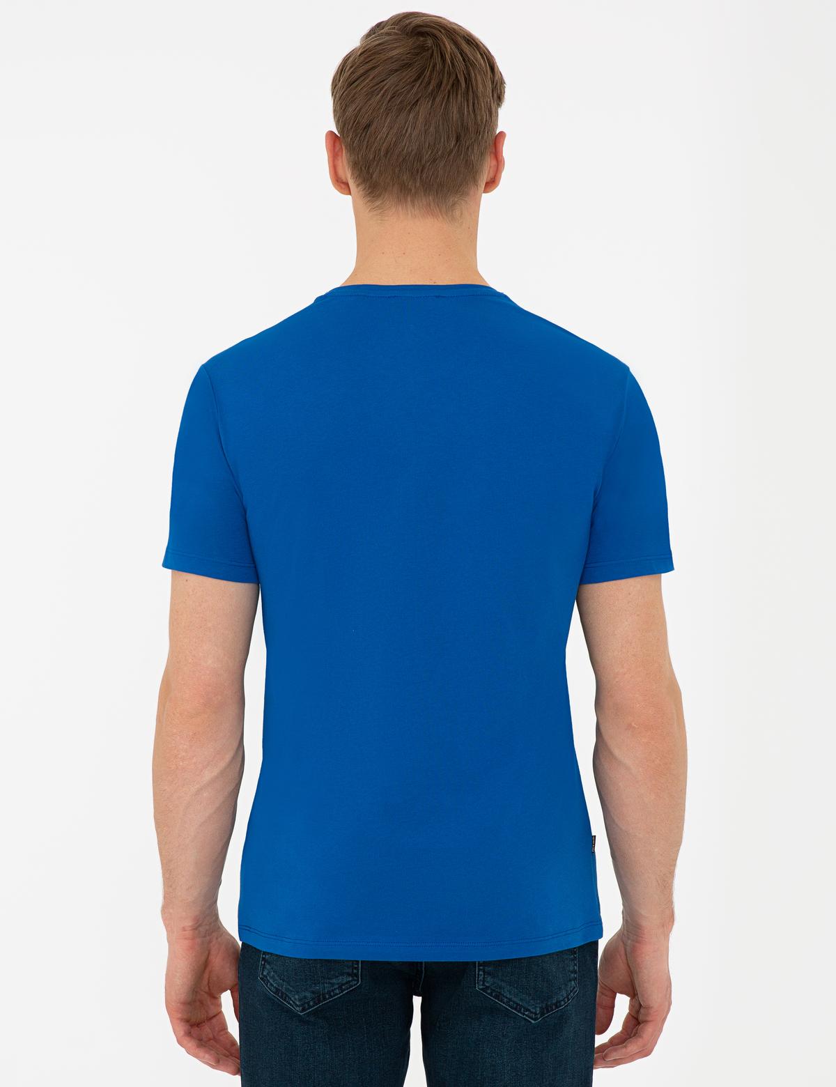 Sax Slim Fit Bisiklet Yaka T-Shirt - 50241486011