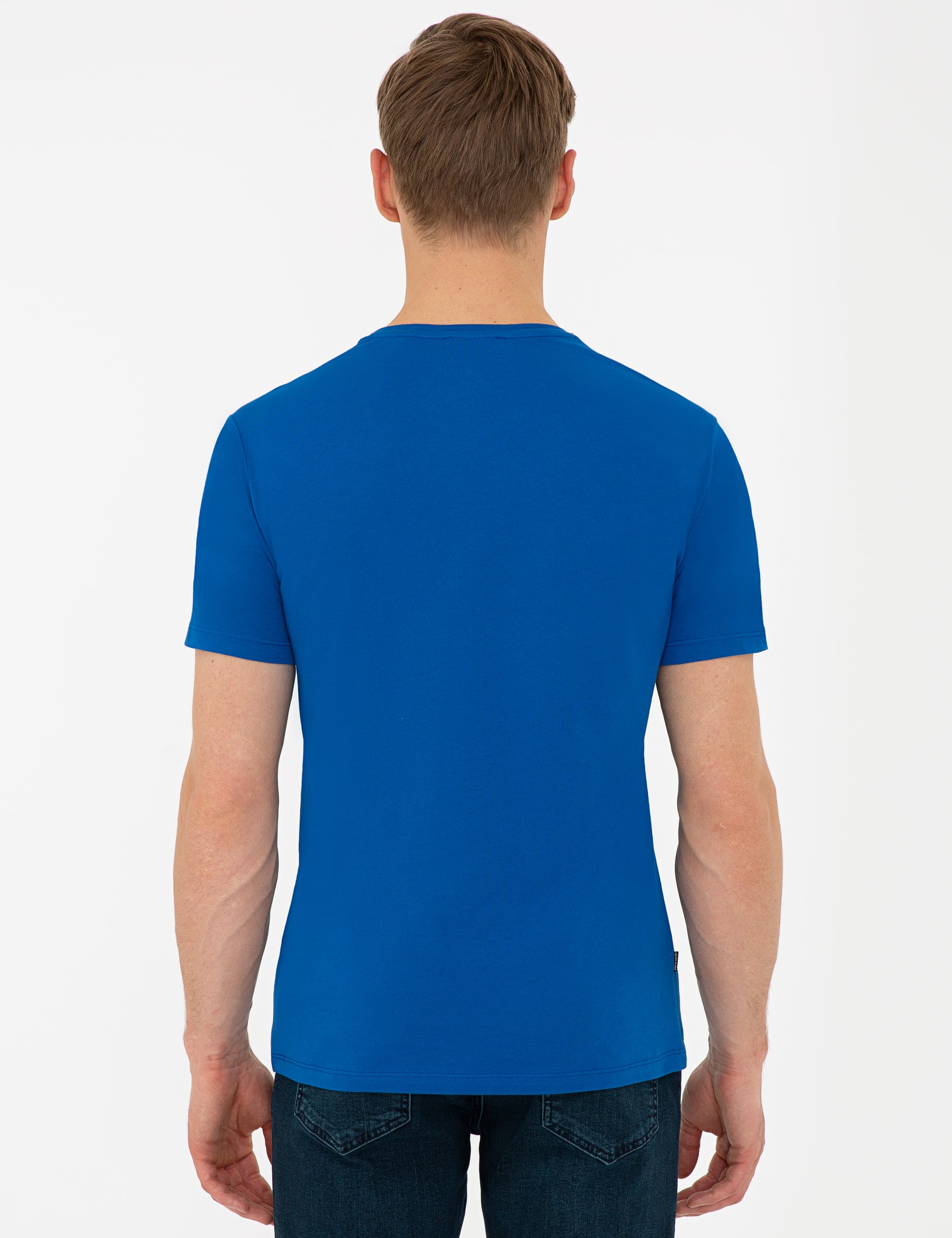 Sax Slim Fit Bisiklet Yaka T-Shirt