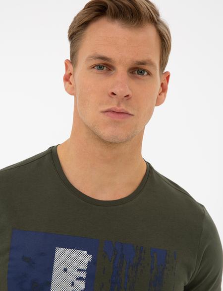 Haki Slim Fit Tişört - 50241511006