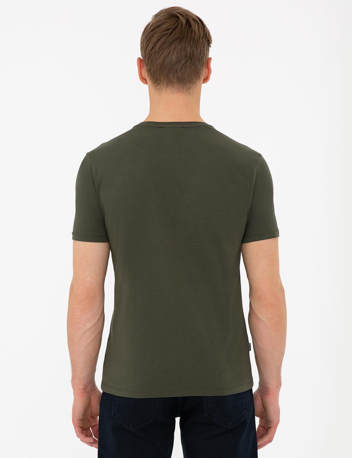 Haki Slim Fit Tişört - 50241511006