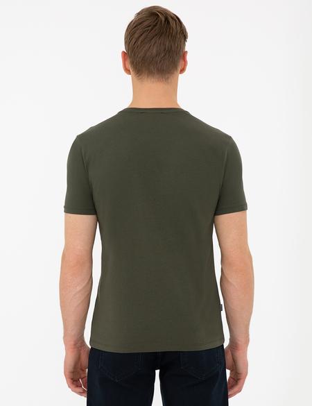 Haki Slim Fit Tişört - 50241511006