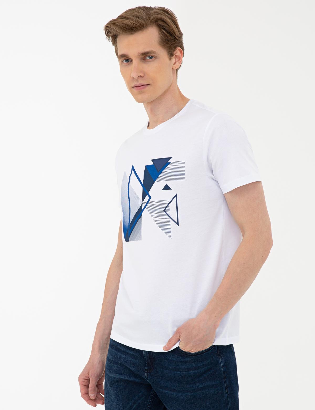 Beyaz Slim Fit Tişört