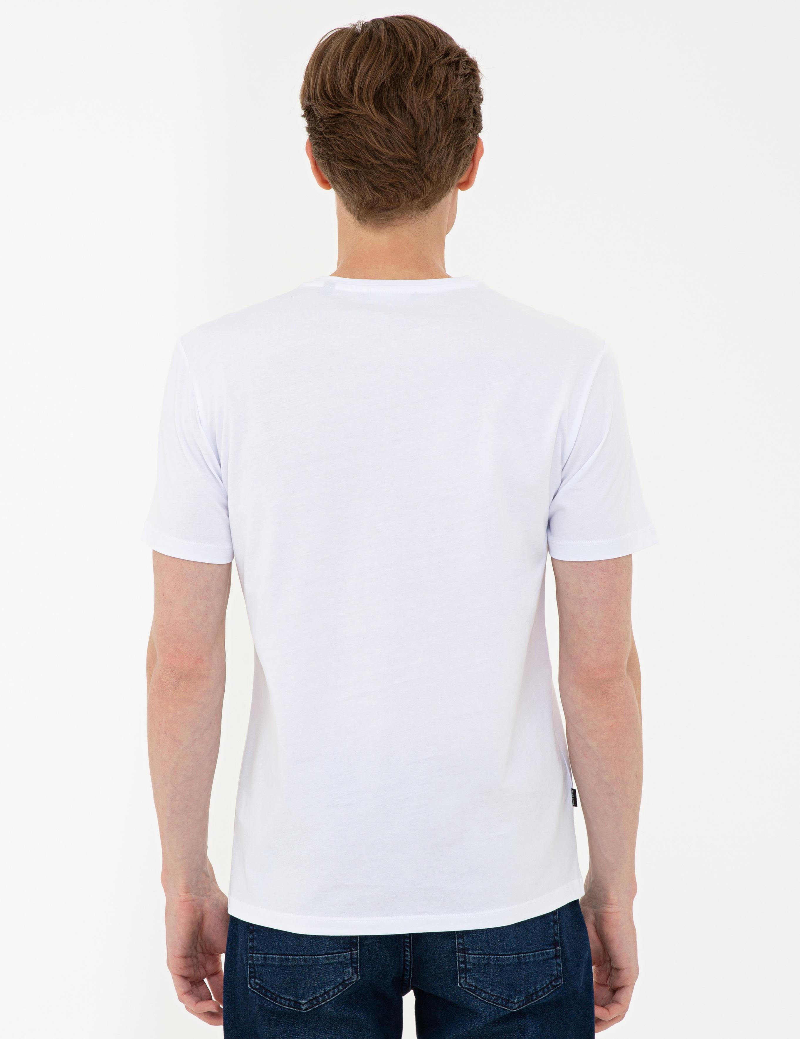 Beyaz Slim Fit Tişört