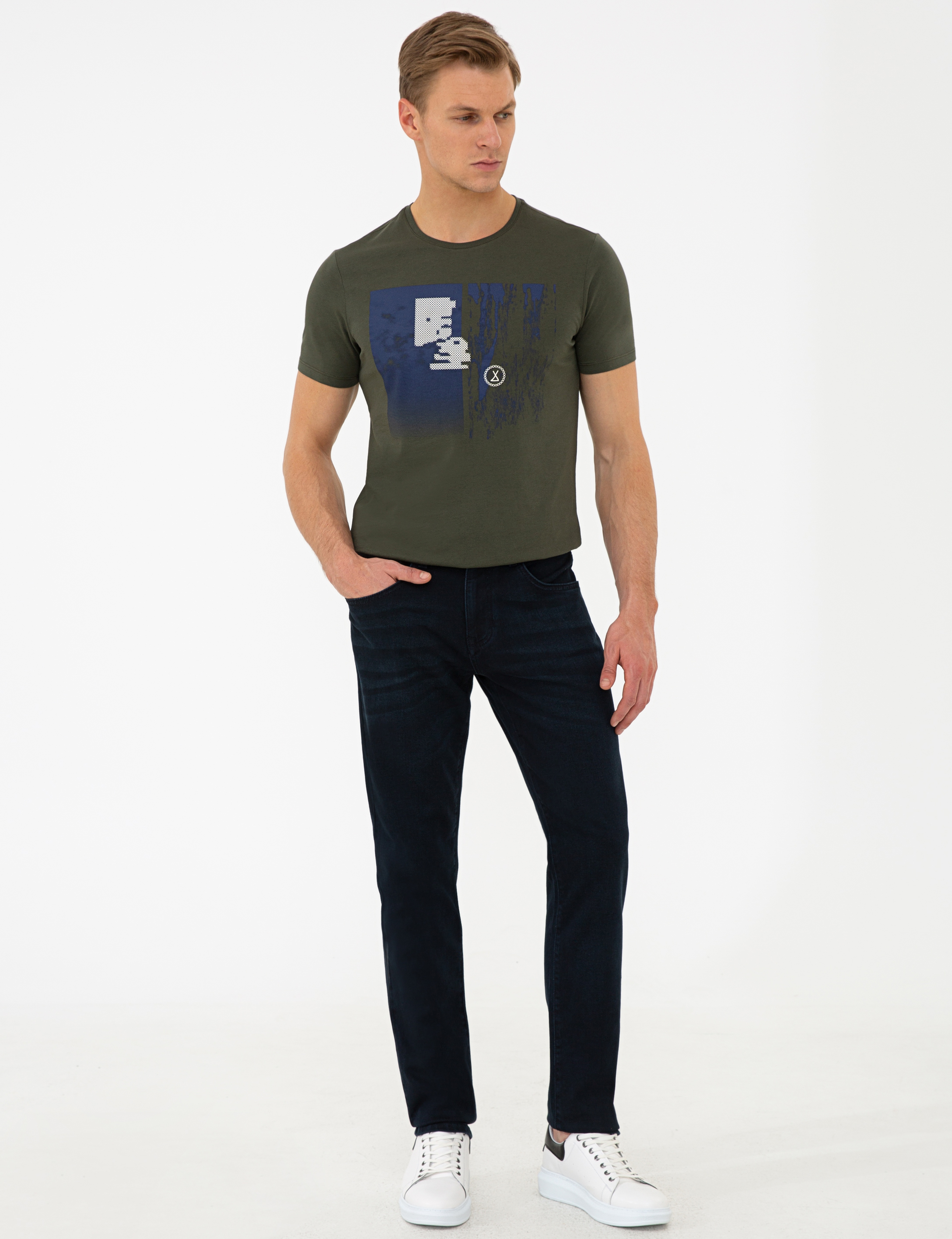 Haki Slim Fit Tişört