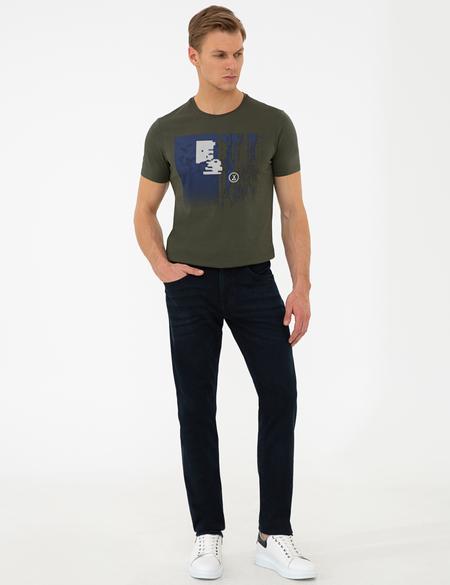 Haki Slim Fit Tişört - 50241511006