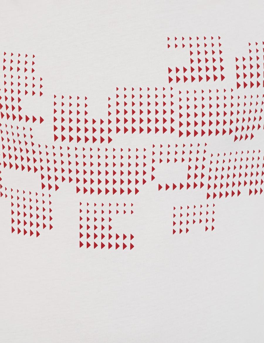 Ecru Slim Fit Bisiklet Yaka T-Shirt