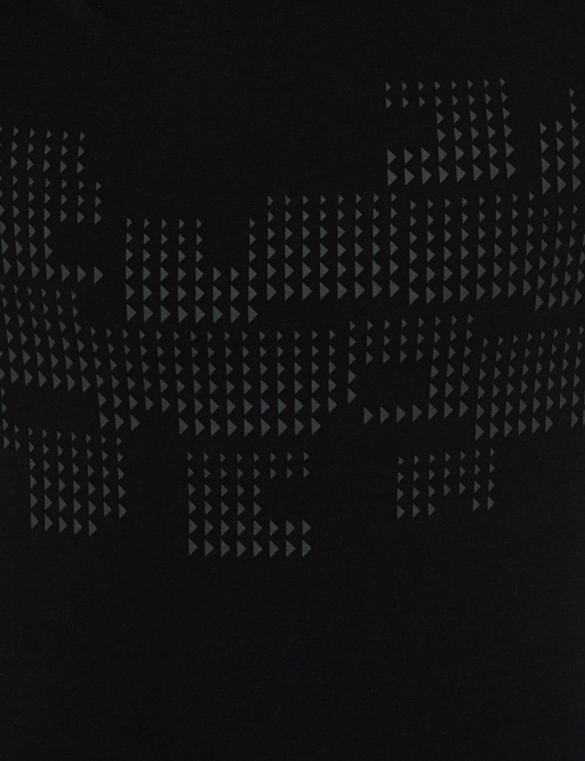 Siyah Slim Fit Bisiklet Yaka T-Shirt - 50241514020