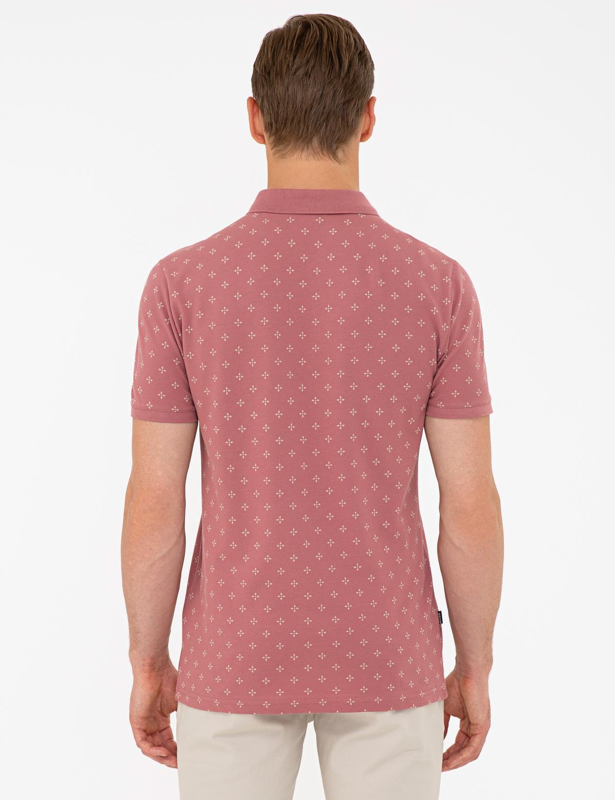 Gül Kurusu Slim Fit Polo Yaka T-Shirt - 50242066015