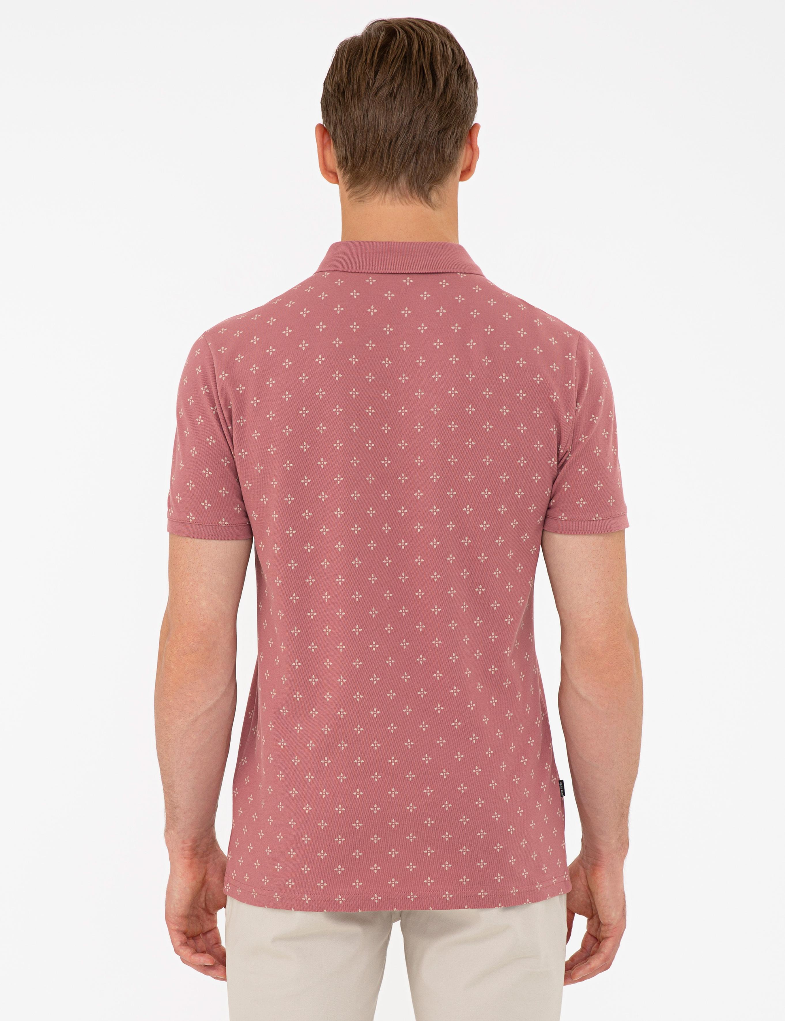 Gül Kurusu Slim Fit Polo Yaka T-Shirt