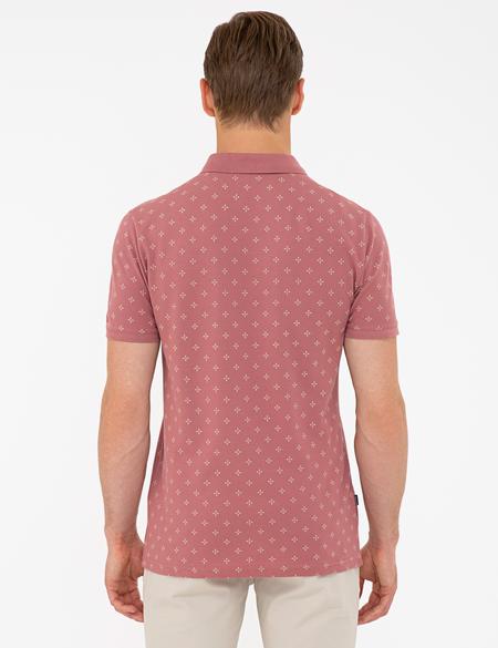 Gül Kurusu Slim Fit Polo Yaka T-Shirt - 50242066015