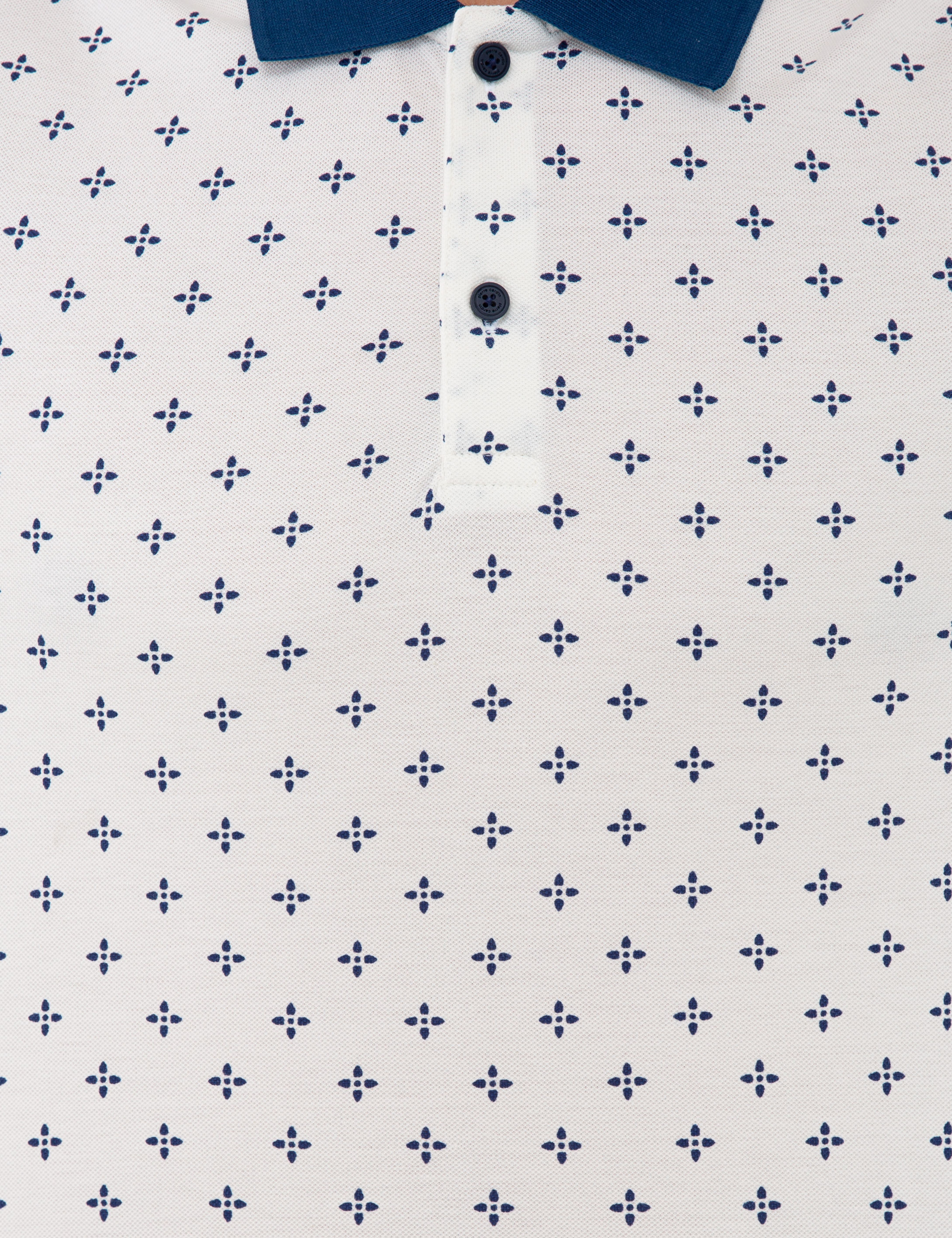 Ecru Slim Fit Polo Yaka T-Shirt - Image 5