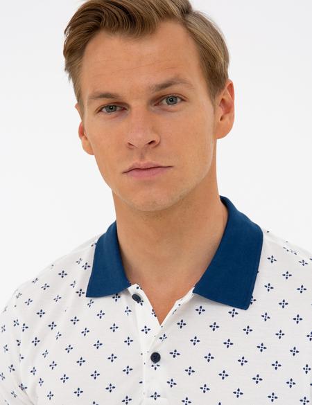 Ecru Slim Fit Polo Yaka T-Shirt - 50242066006