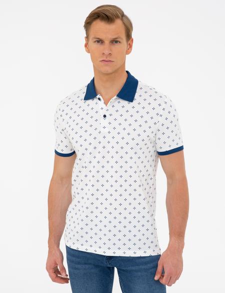 Ecru Slim Fit Polo Yaka T-Shirt - 50242066006
