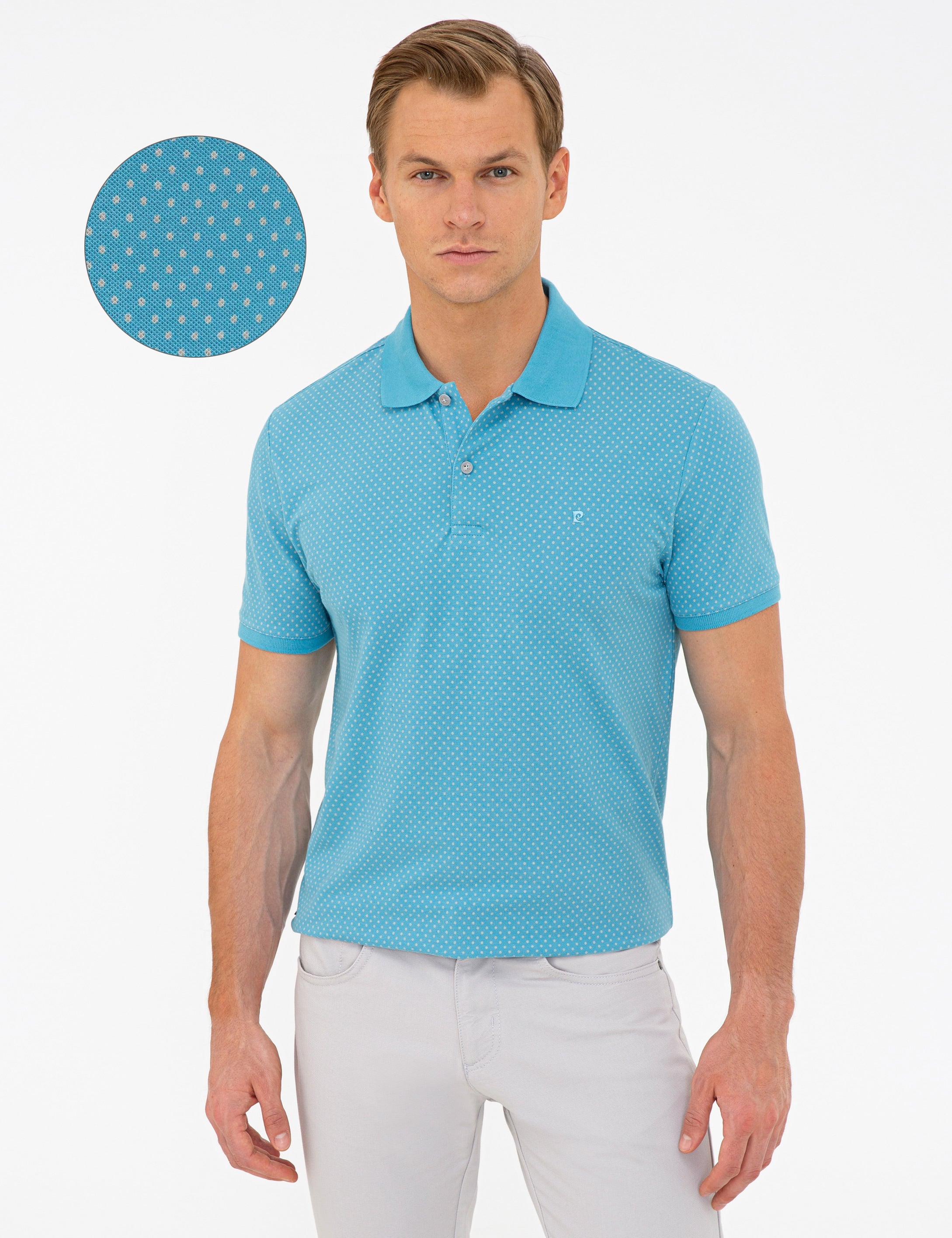 Mavi Slim Fit Polo Yaka Tişört