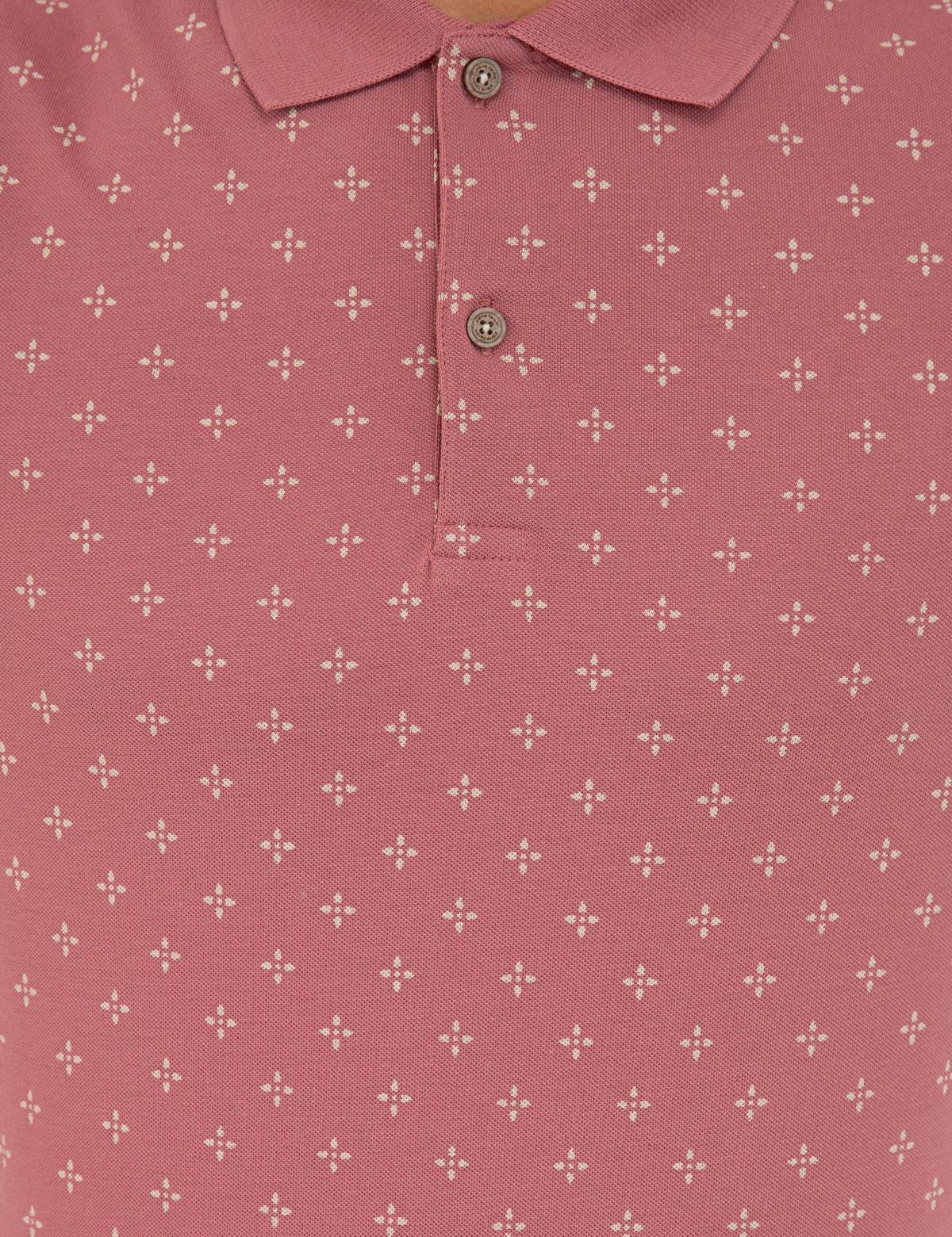 Gül Kurusu Slim Fit Polo Yaka T-Shirt - 50242066015