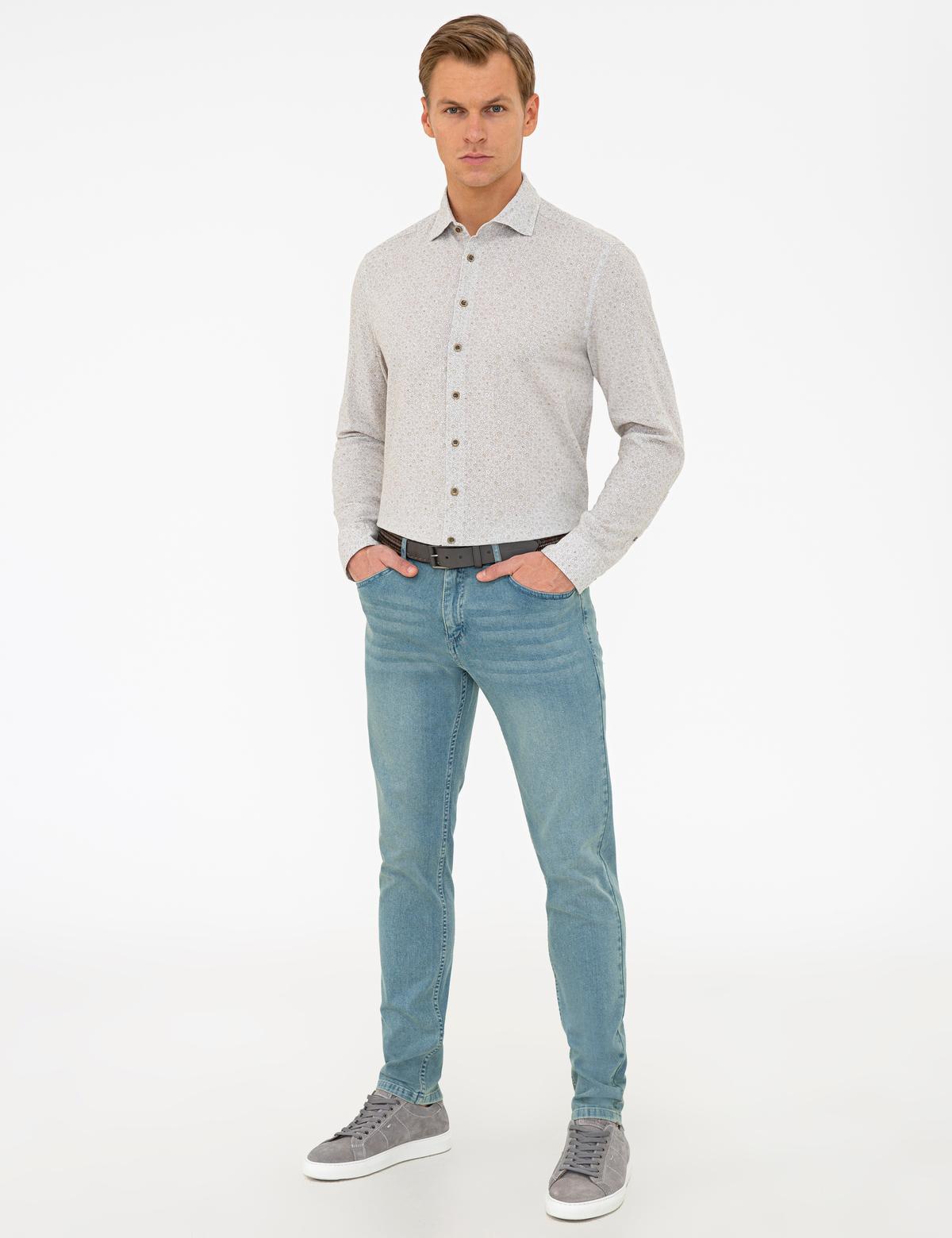 Açık Mavi Slim Fit Denim Pantolon - 50240087068