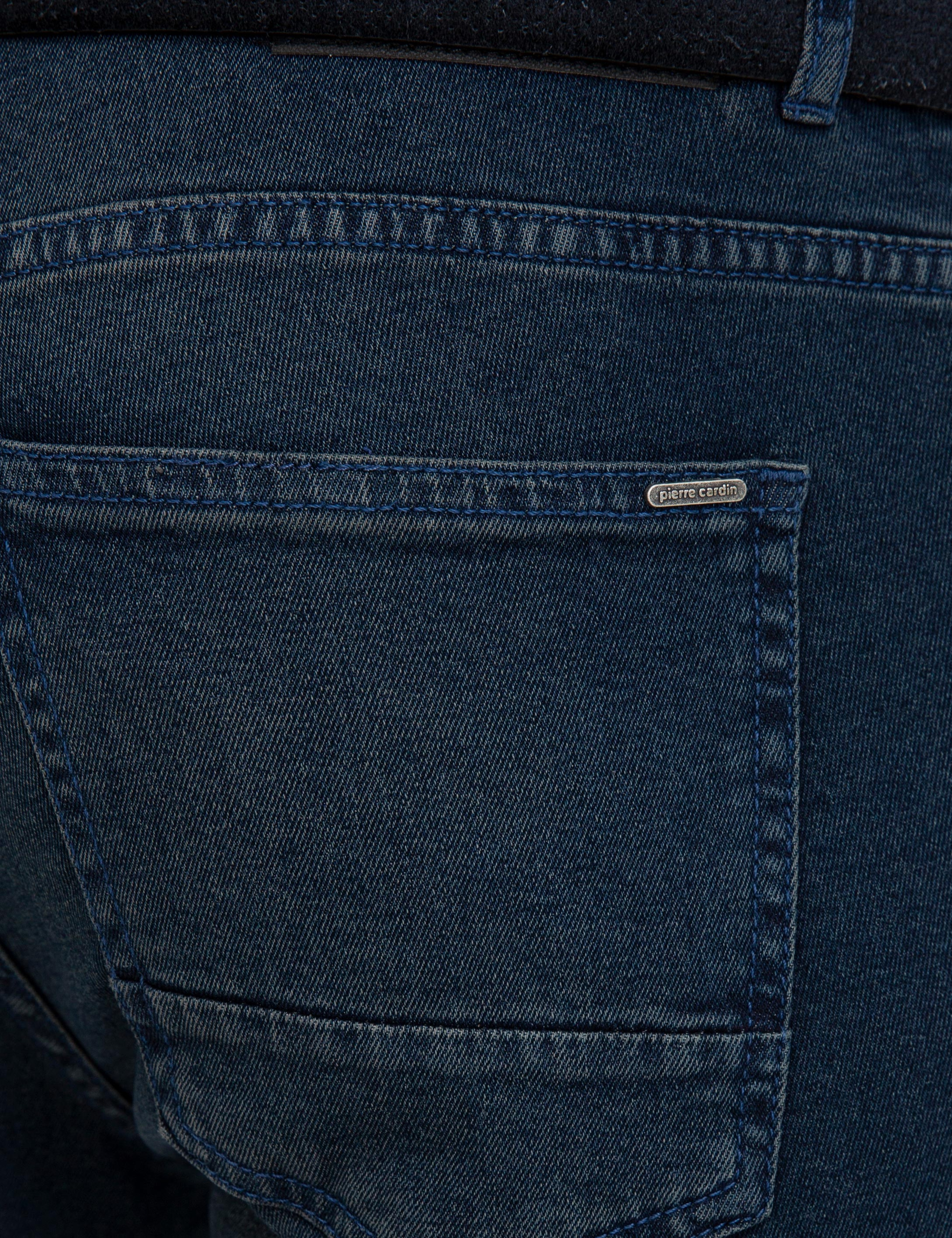 Koyu Mavi Slim Fit Denim Pantolon - Image 4