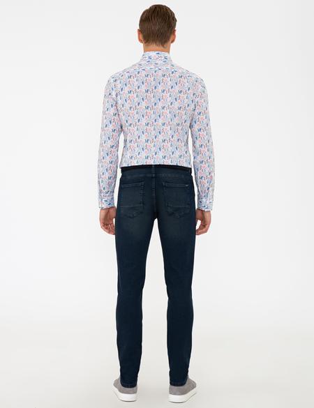 Koyu Mavi Slim Fit Denim Pantolon - 50240094048