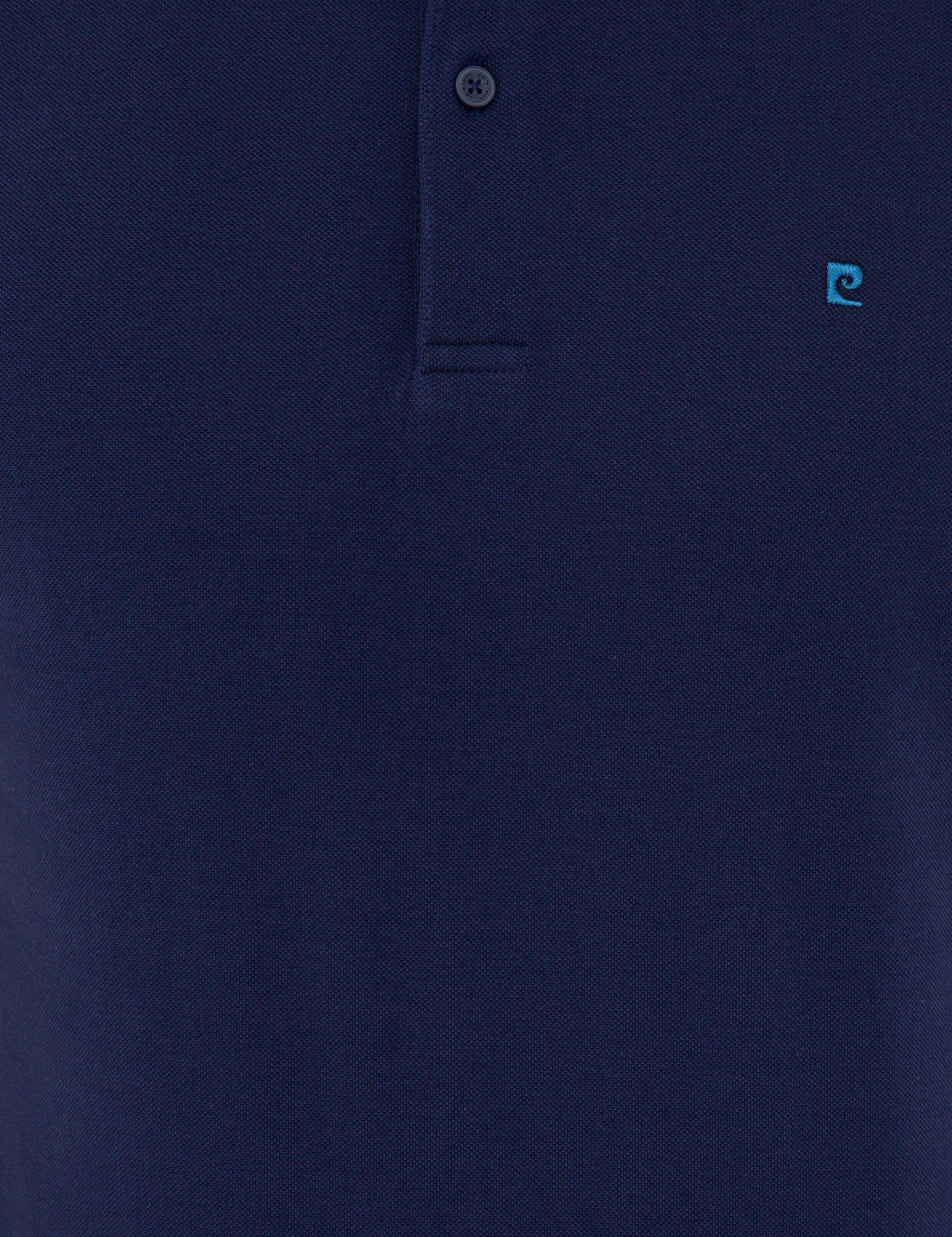 Lacivert Slim Fit Basic Polo Yaka T-Shirt