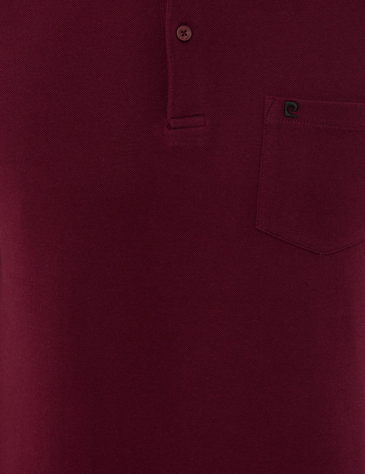Bordo Regular Fit Polo Yaka Basic Tişört - 50239834026