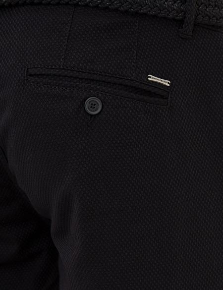 Siyah Slim Fit Chino Pantolon - 50240326309