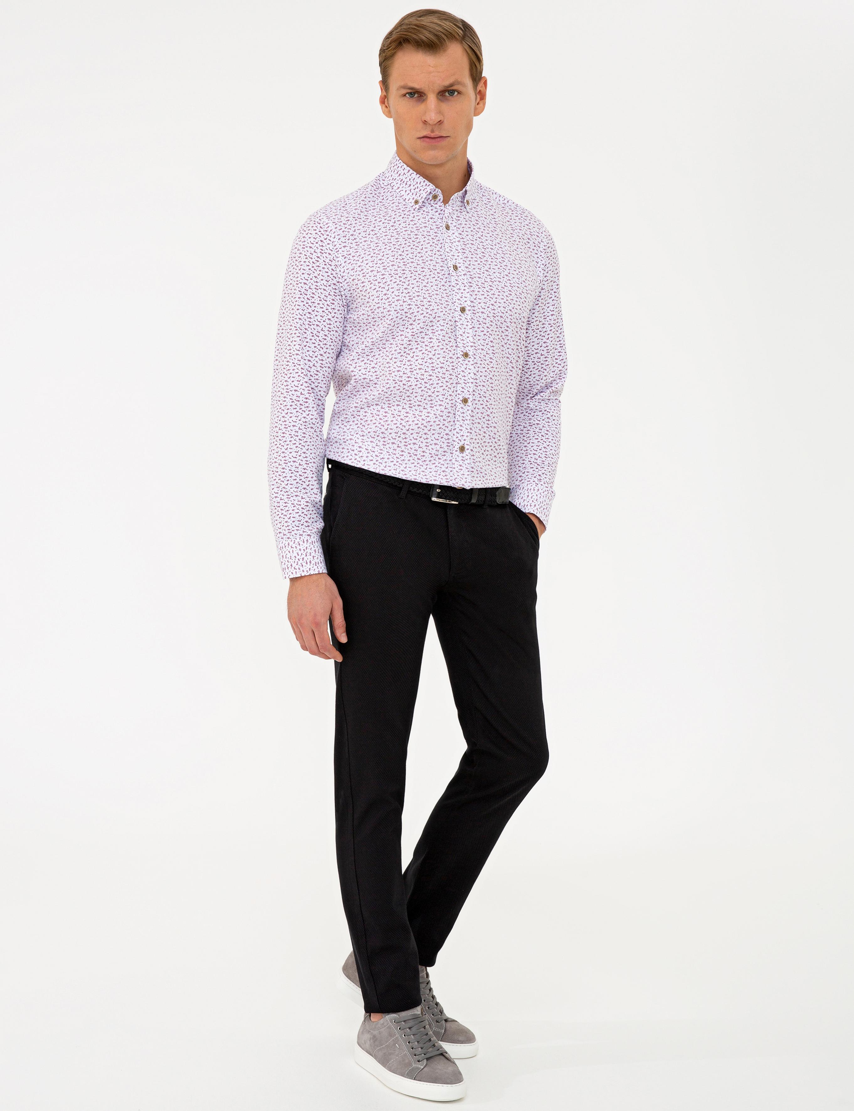 Siyah Slim Fit Chino Pantolon