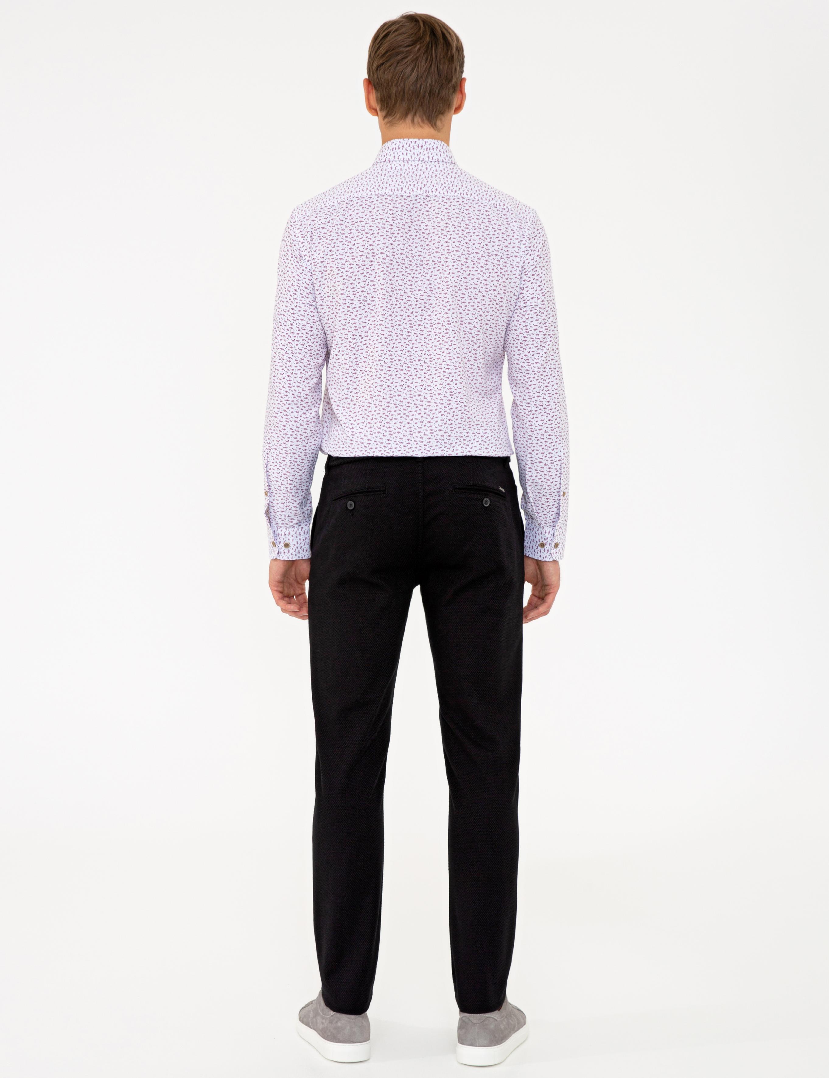 Siyah Slim Fit Chino Pantolon