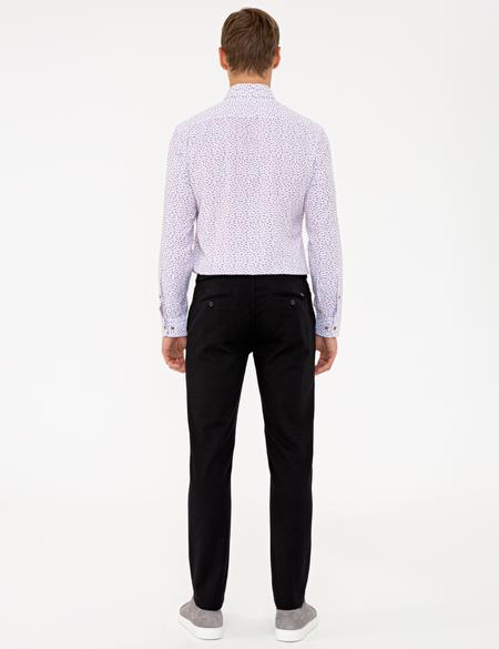 Siyah Slim Fit Chino Pantolon - 50240326309