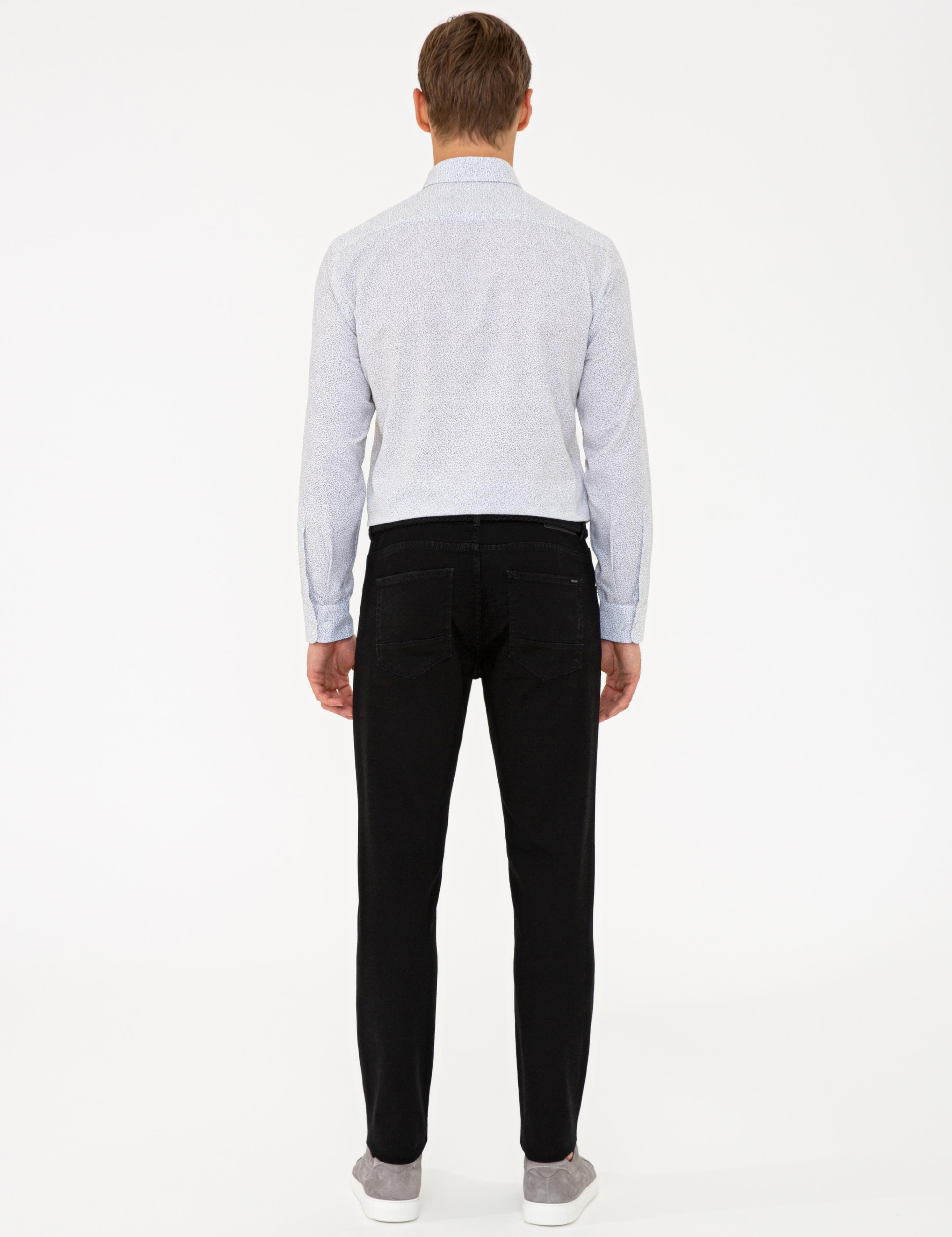 Siyah Slim Fit Denim Pantolon