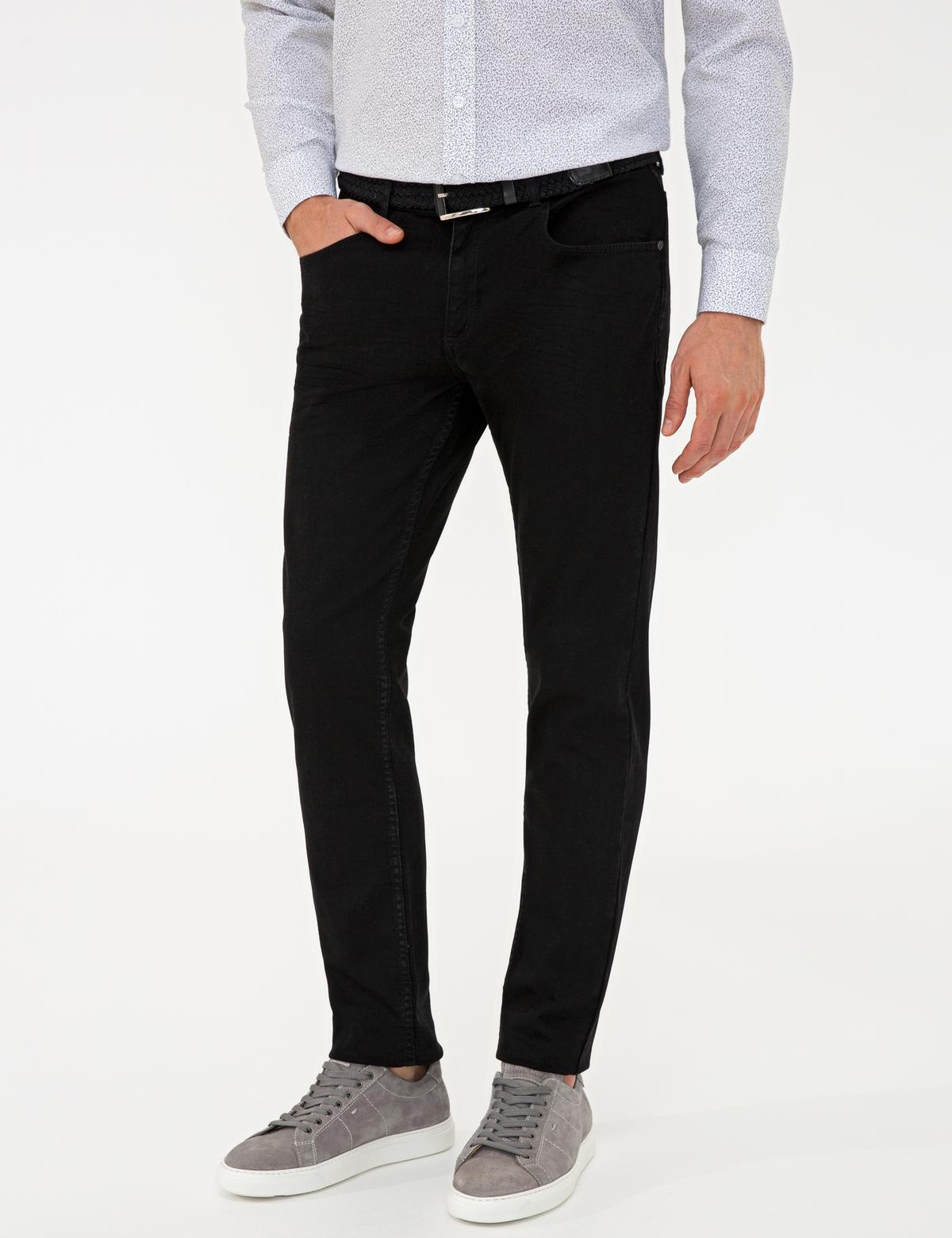 Siyah Slim Fit Denim Pantolon - 50240091060