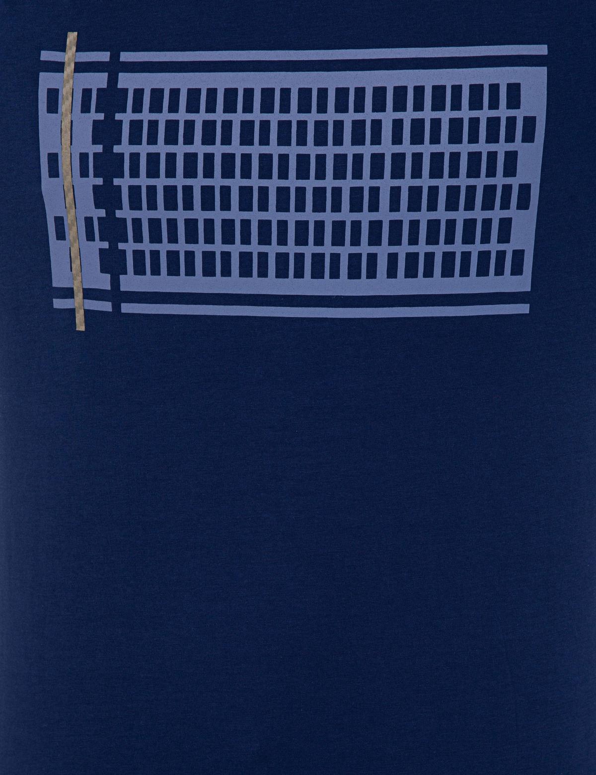 Lacivert Slim Fit Bisiklet Yaka Tişört - 50233268078