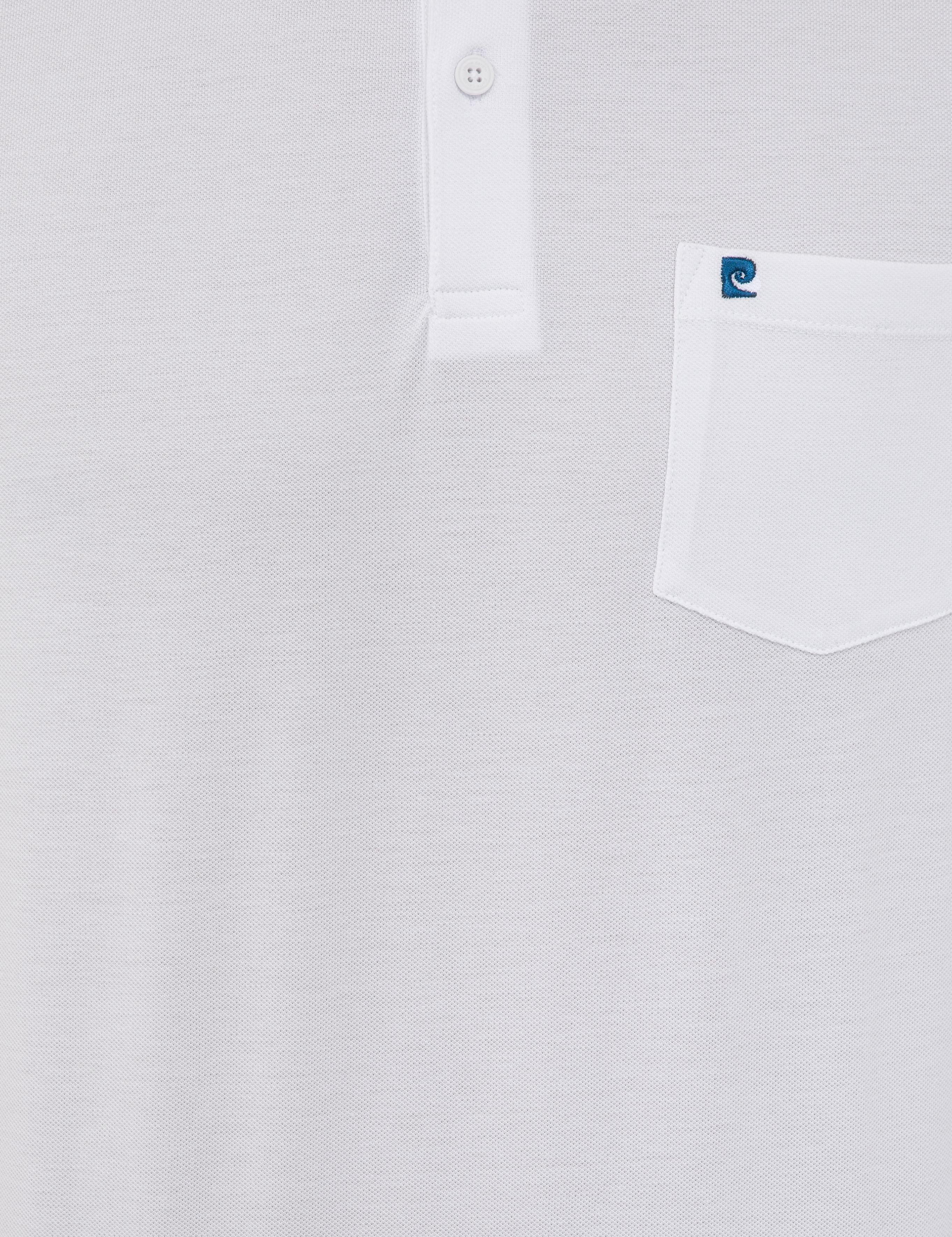 Beyaz Regular Fit Basic Polo Yaka T-Shirt