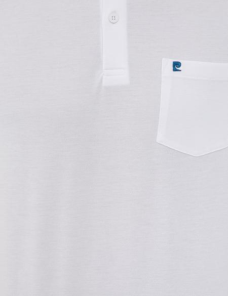 Beyaz Regular Fit Basic Polo Yaka T-Shirt - 50239834001