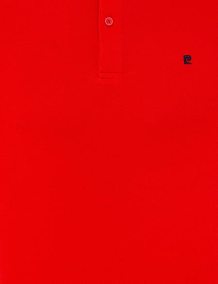 Nar Çiçeği Slim Fit Polo Yaka Basic  Tişört - 50239843114