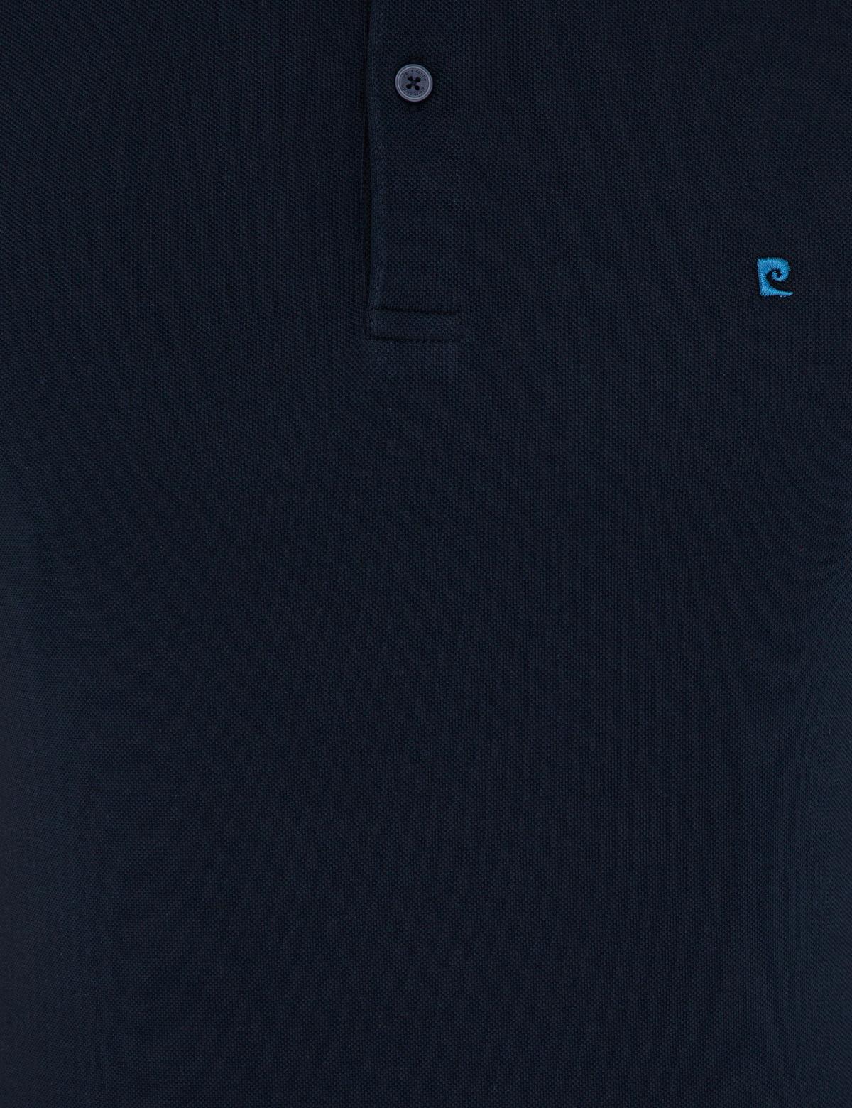 Koyu Lacivert Slim Fit Polo Yaka Basic  Tişört - 50239843095