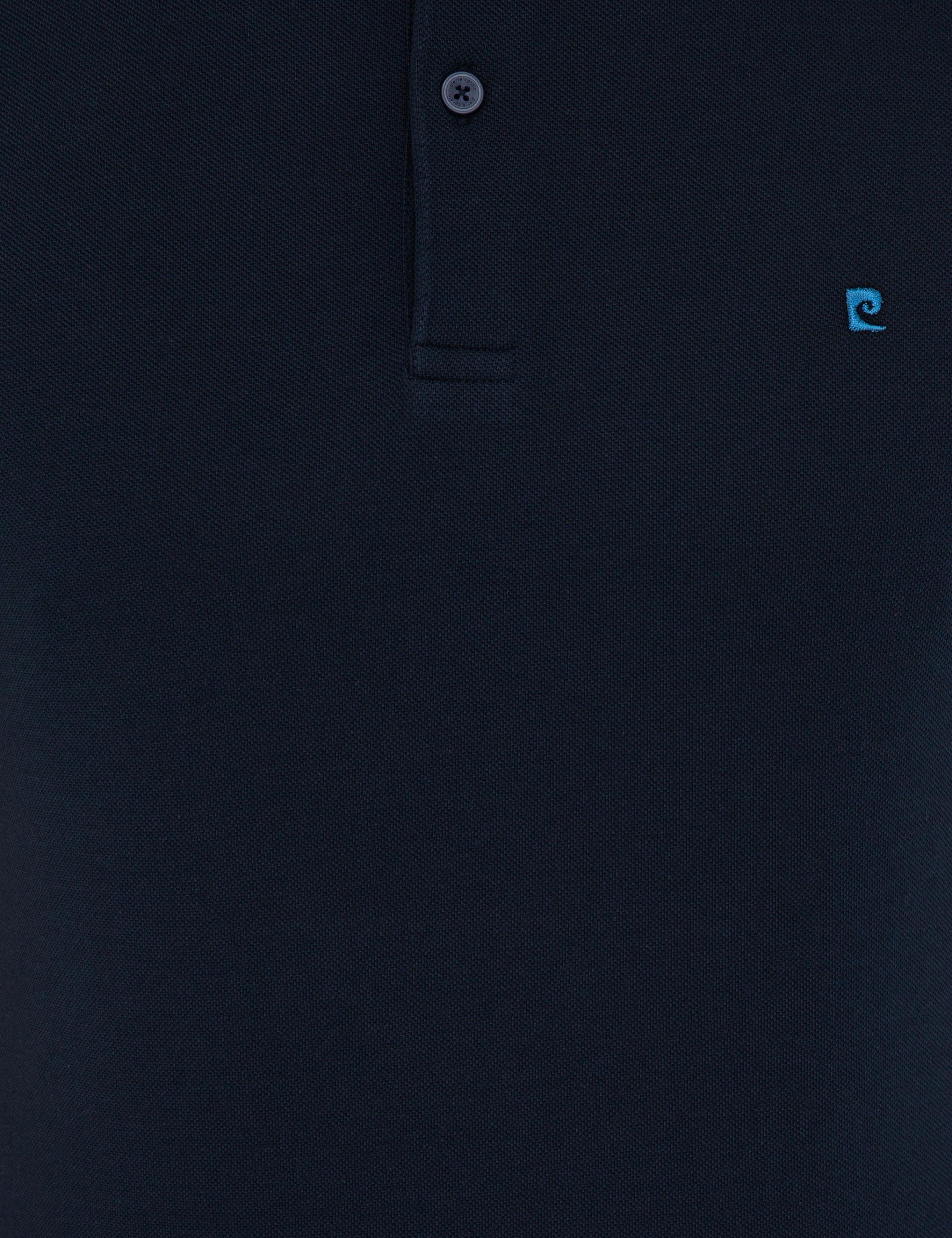 Koyu Lacivert Slim Fit Polo Yaka Basic  Tişört