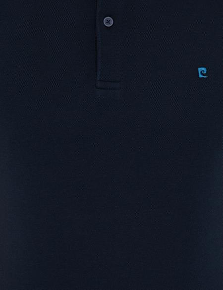 Koyu Lacivert Slim Fit Polo Yaka Basic  Tişört - 50239843095