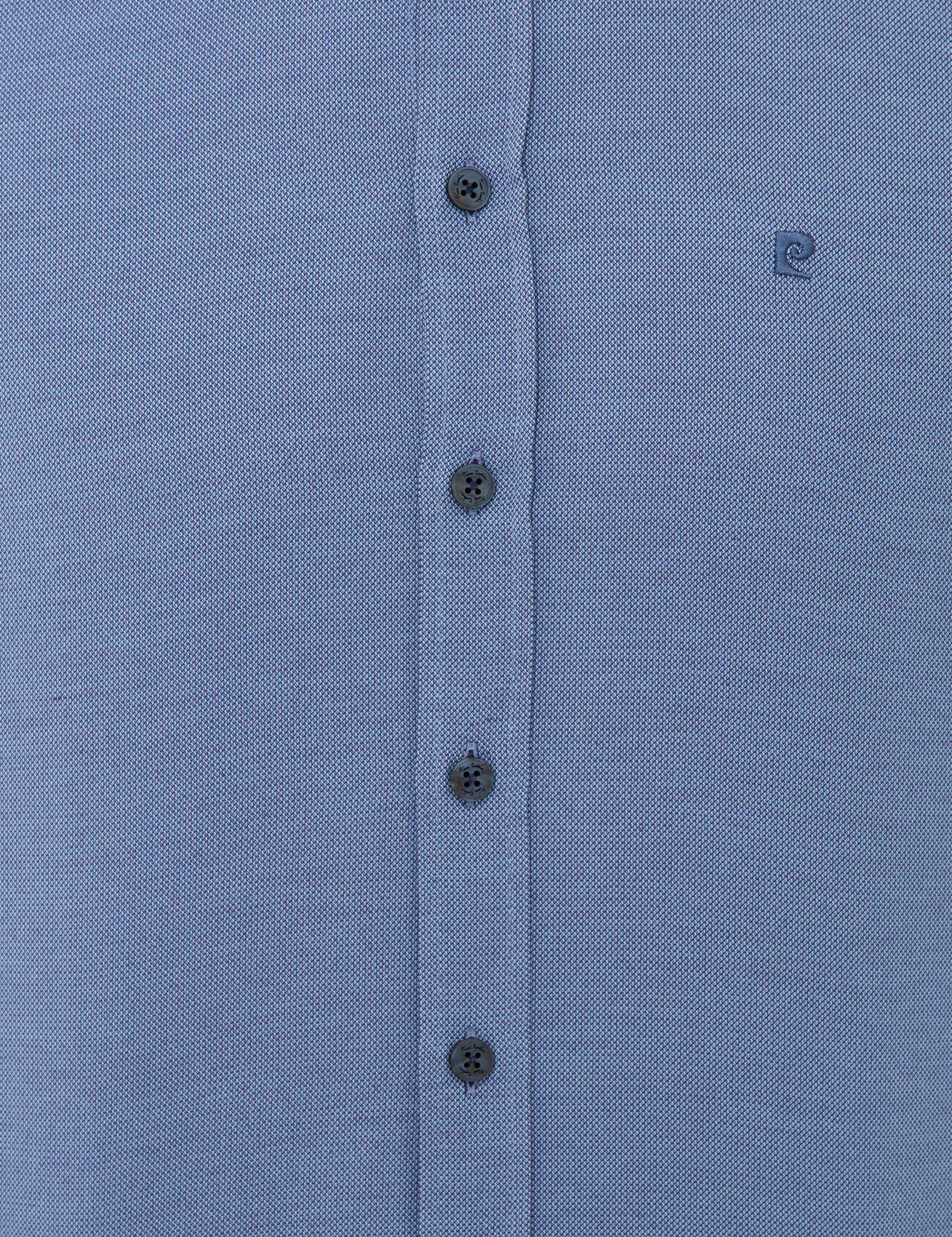 Lacivert Slim Fit Oxford Gömlek