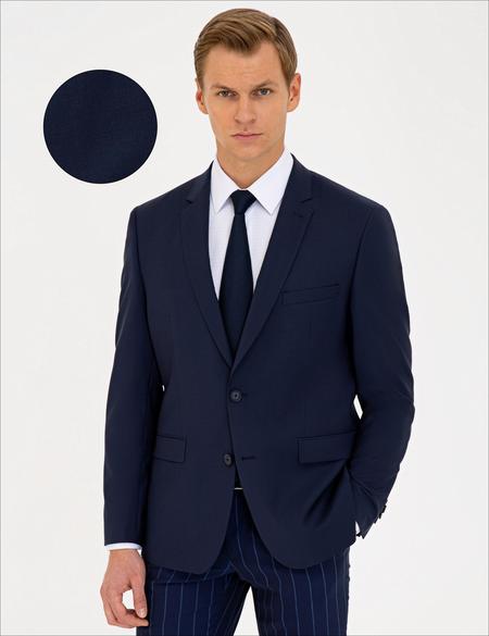 Lacivert Slim Fit Ceket - 50175609065